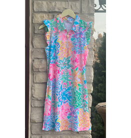 BEATRIZ RUFFLE CAP SLV DRESS