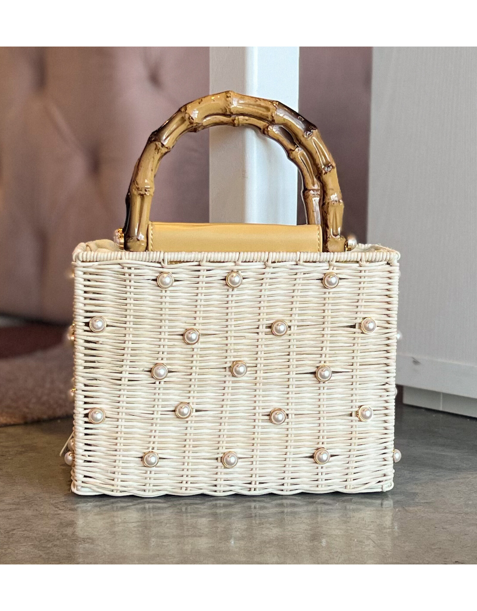 MAXIE PEARL DETAIL PURSE