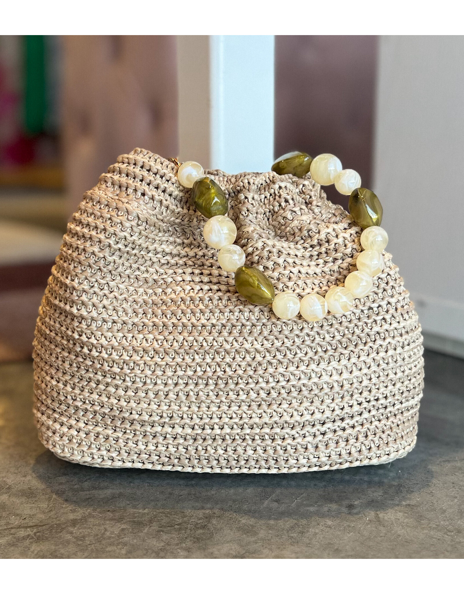 EMERY BEADED PURSE
