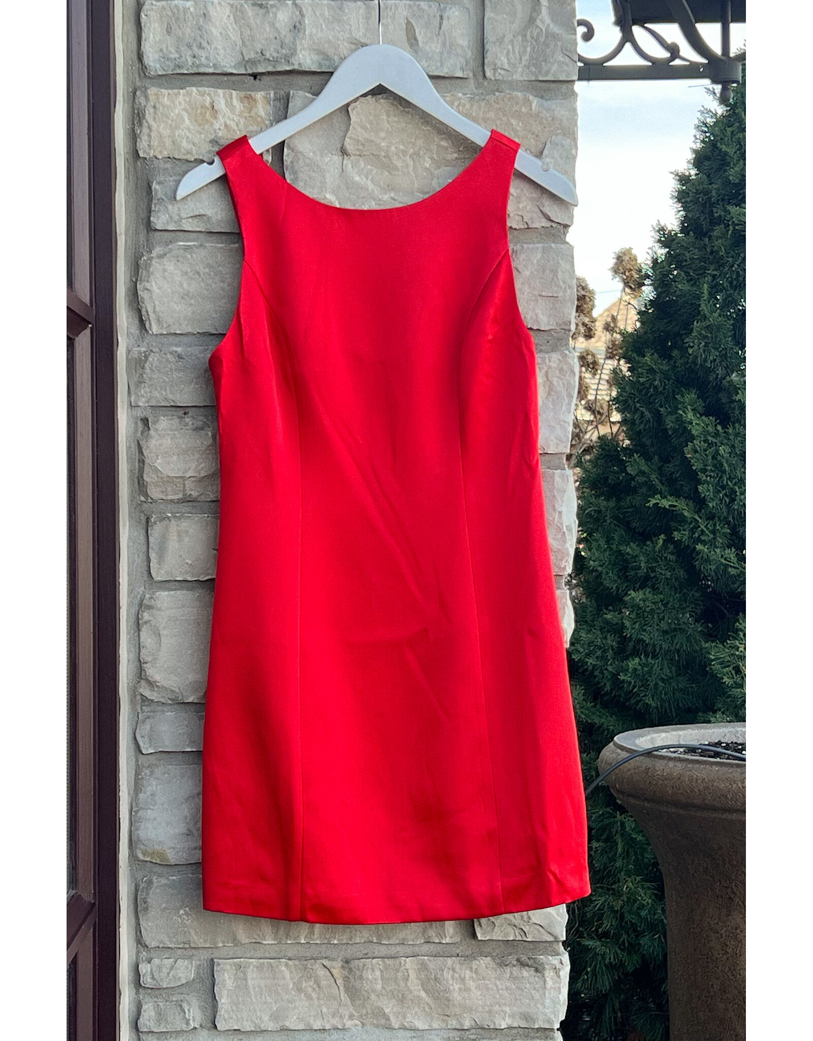 NAJIA BOW DETAIL BACK DRESS