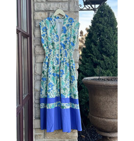 CABRIOLE SMOCKED WAIST MIDI DRESS