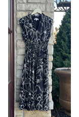 CAHYA SMOCKED WAIST MIDI DRESS