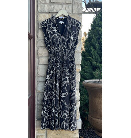 CAHYA SMOCKED WAIST MIDI DRESS