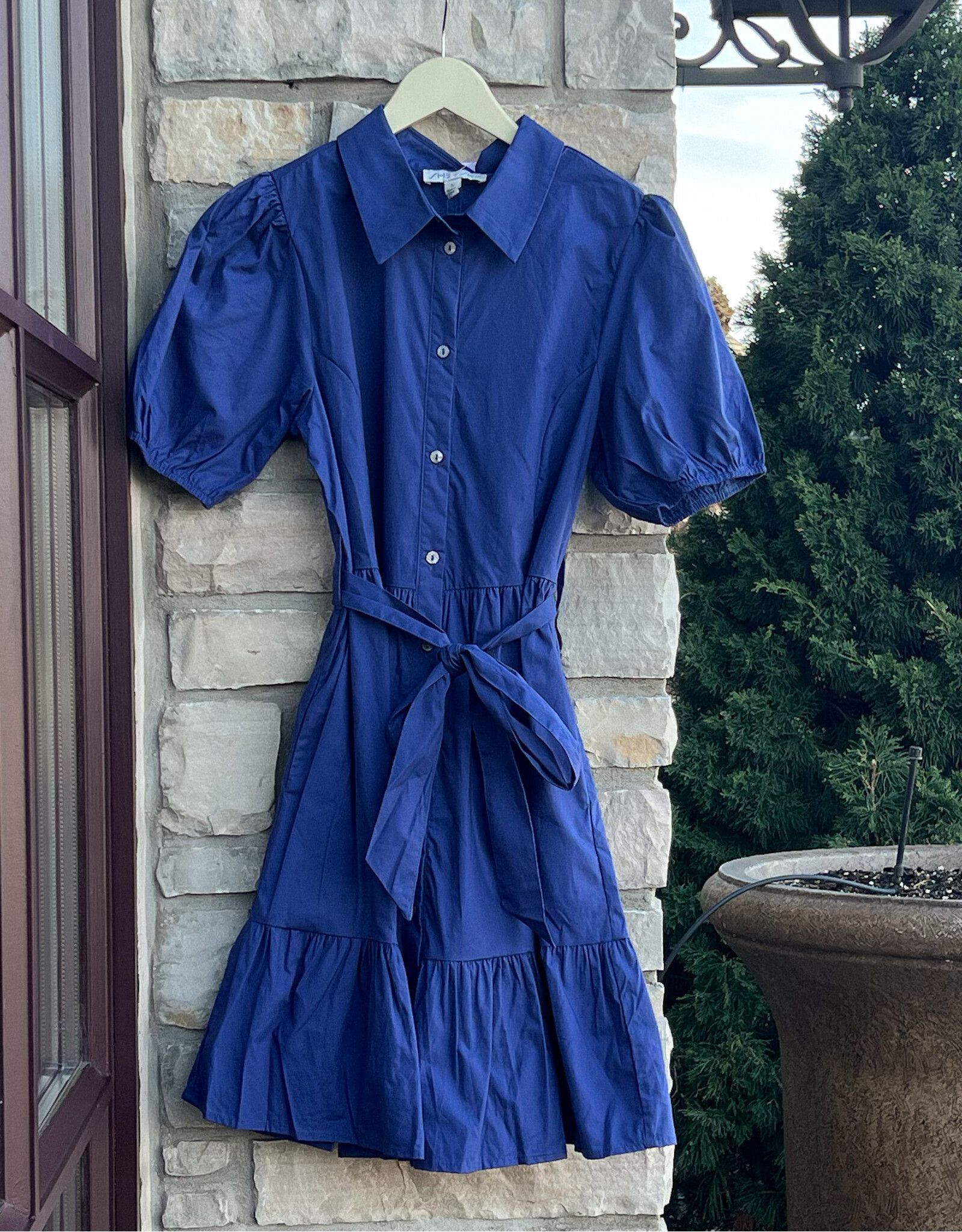 DAISUKE BUTTON DOWN MINI DRESS