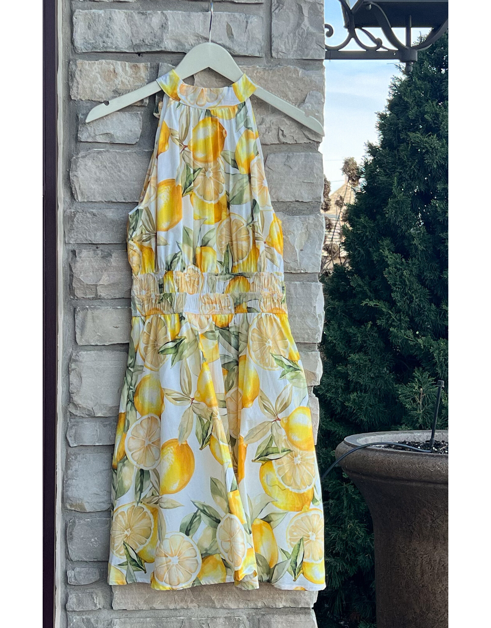 DAITARO HALTER MINI DRESS