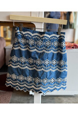 THML OCCHAVE EMBROIDERED DETAIL SKIRT