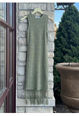 WILD CACTUS FRINGE MIDI DRESS