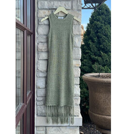 WILD CACTUS FRINGE MIDI DRESS