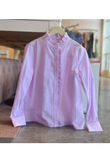 JADON FRILL NECK BUTTON DOWN TOP