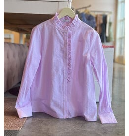 JADON FRILL NECK BUTTON DOWN TOP