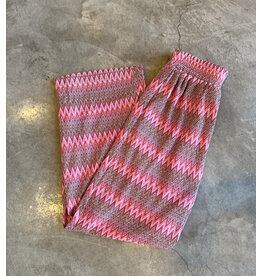 MOLLY BRACKEN DILEAS CHEVRON PRINT PANTS