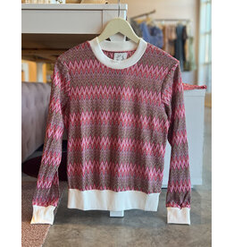 MOLLY BRACKEN GORDIE CHEVRON PRINT TOP