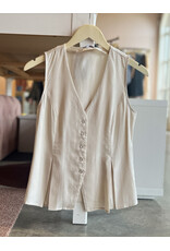 CAMI SLEEVELESS PLEATED VEST