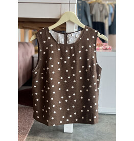 HAIKU SLEEVELESS POLKA DOT TOP