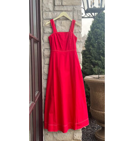 EAVON CONTRAST STITCHING DETAIL MAXI