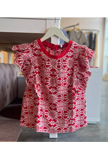 MADIAN FLUTTER SLEEVE TOP