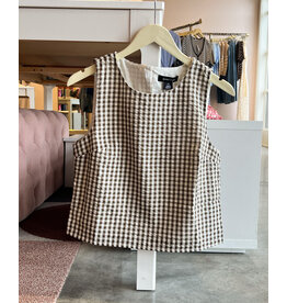 SANCTUARY BETTER DAYS GINGHAM SHELL