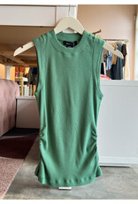 SANCTUARY RIBBED RUCHED TANK