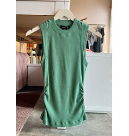 SANCTUARY RIBBED RUCHED TANK