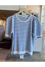 OLINE STRIPED SWEATER TOP