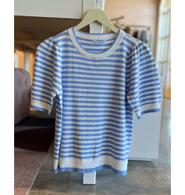 OLINE STRIPED SWEATER TOP
