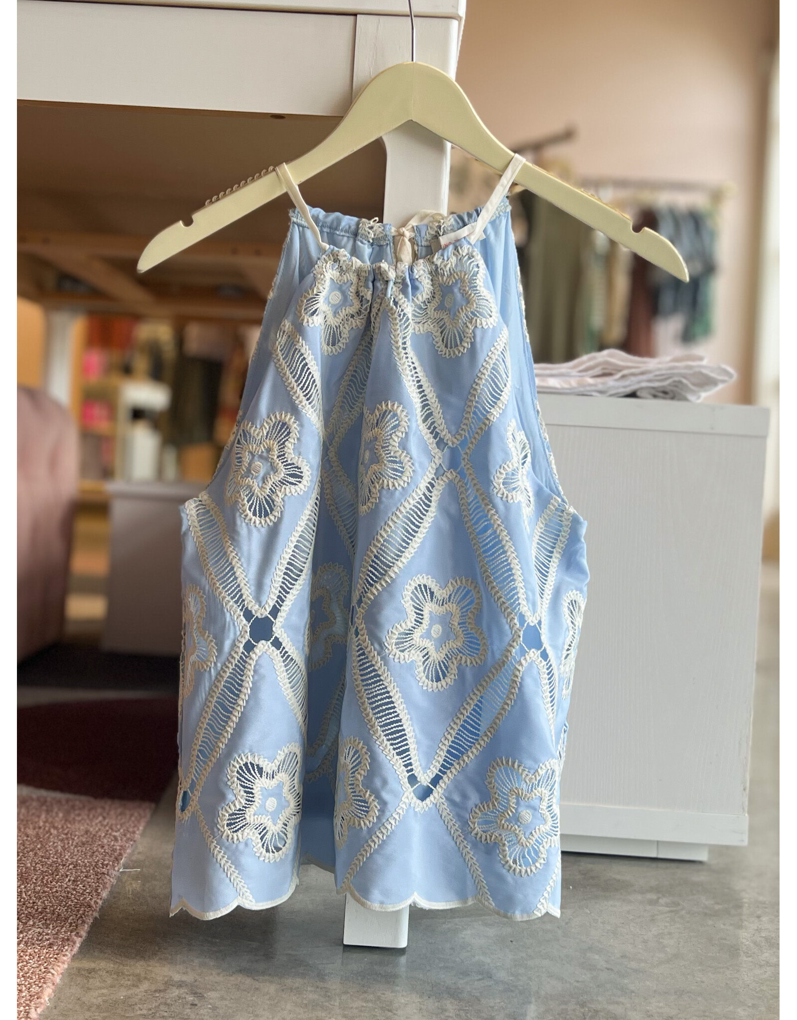 DEVEREL EMBROIDERED TOP