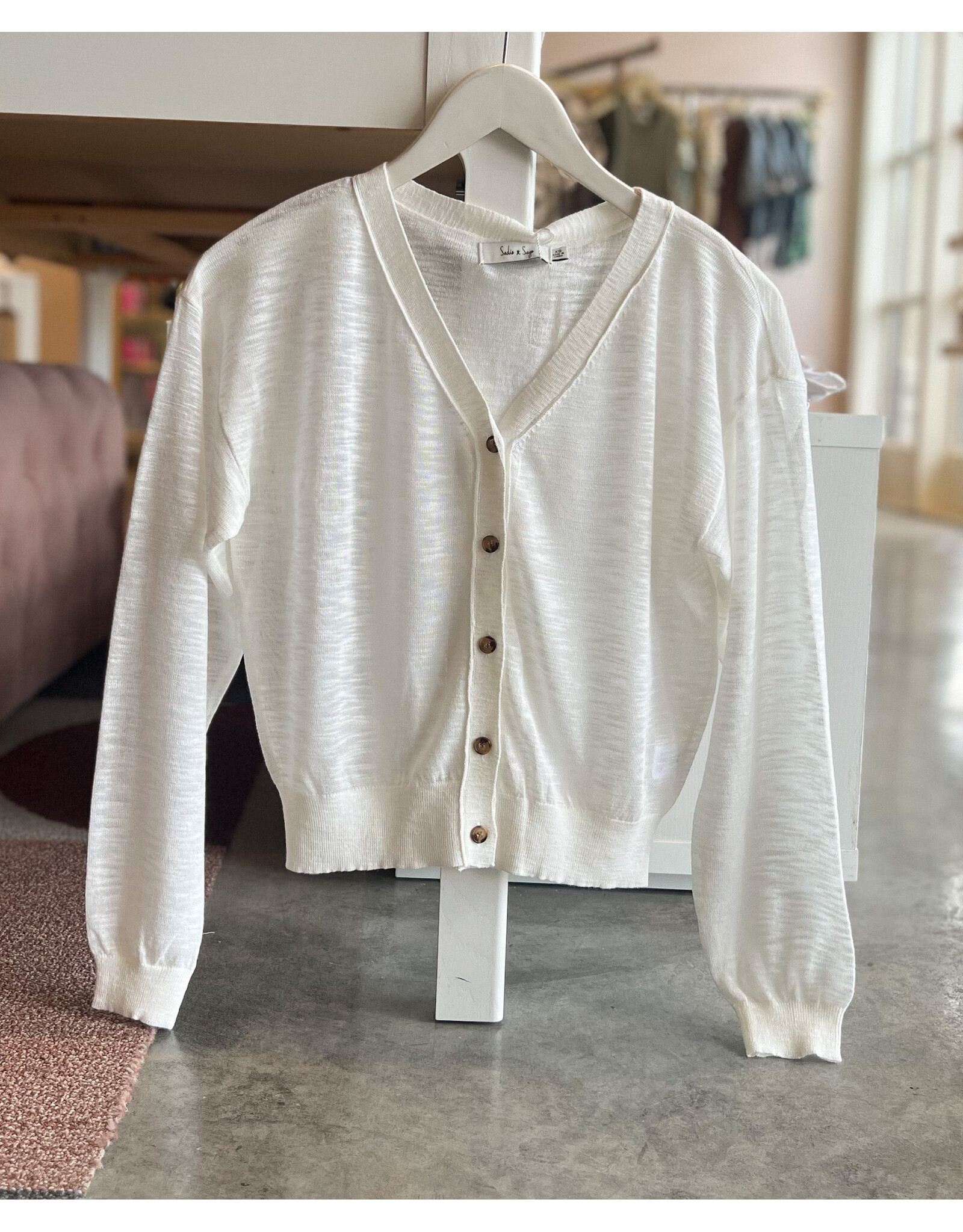 EVIE BUTTON FRONT CARDIGAN