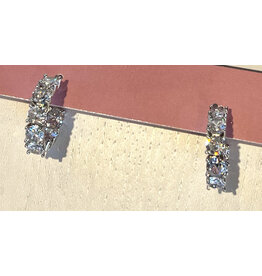 BRAMBLE CRYSTAL CUBIC HOOP