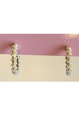 LATHAM PEARL STUDDED HOOP