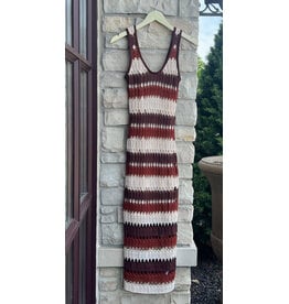 ARETHUSA CROCHET STRIPE MAXI