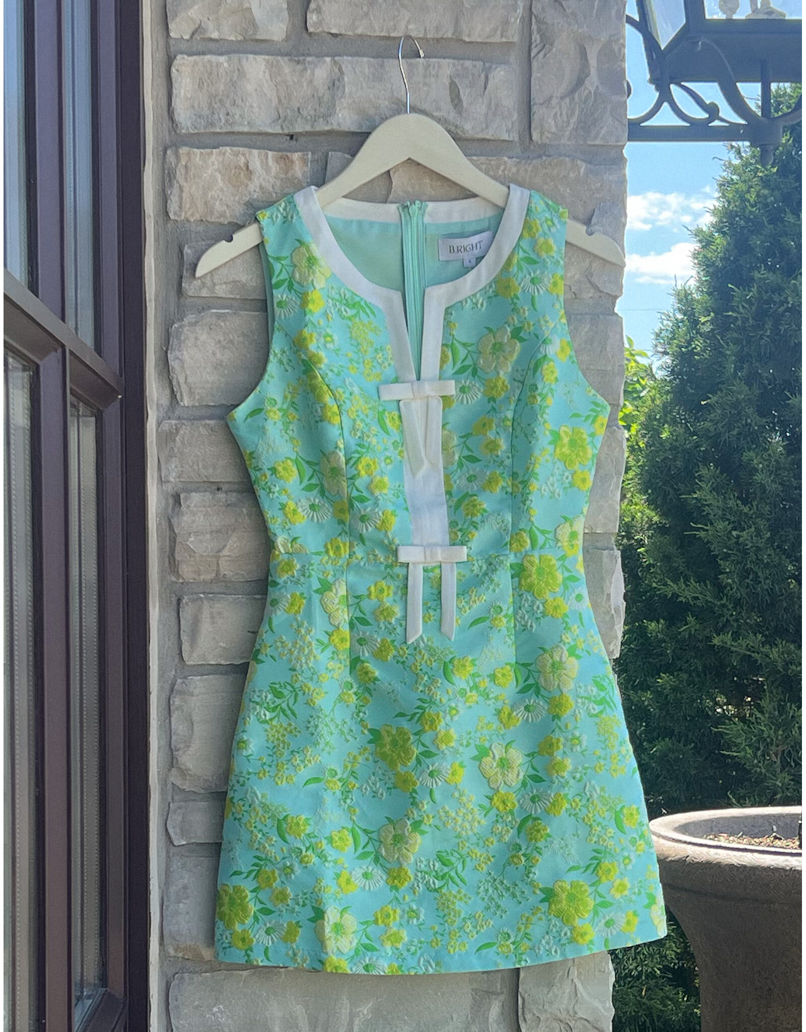 ULFAH BOW DETAIL FLORAL DRESS