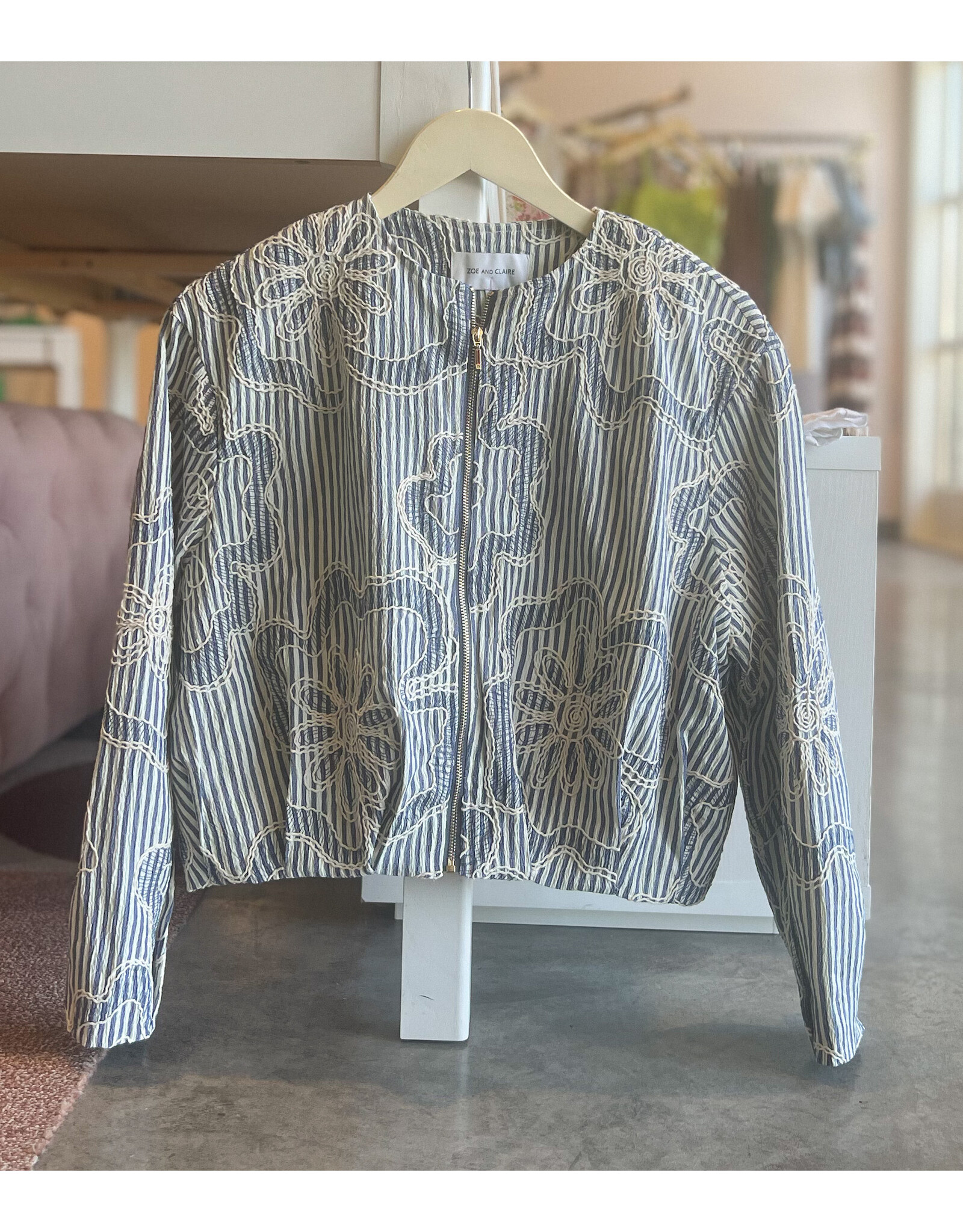 ZOE AND CLAIRE DUNIXI EMBROIDERED BOMBER JACKET