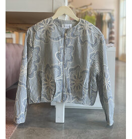 ZOE AND CLAIRE DUNIXI EMBROIDERED BOMBER JACKET