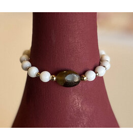 KODY TIGER'S EYE DISC BRACELET