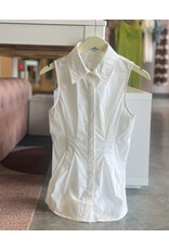 JAY POPLIN PLEATED TOP