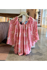 NILIMA FLORAL PAISLEY DOLMAN BLOUSE
