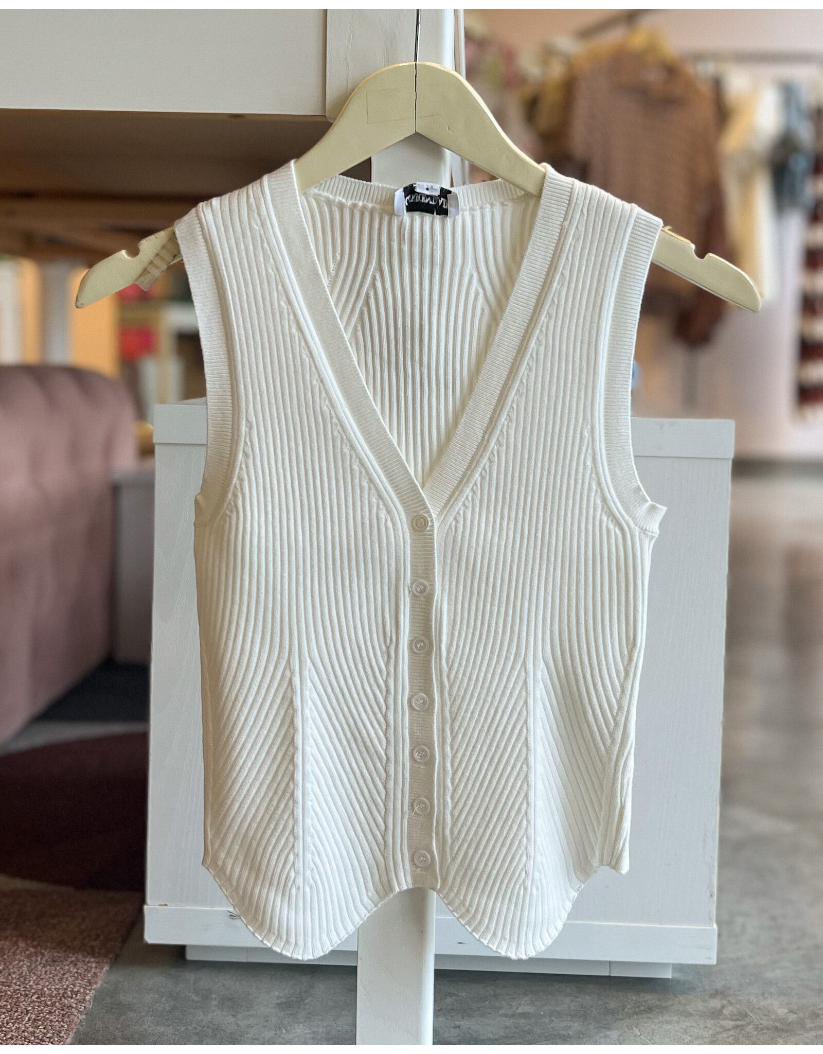 NETTO RIBBED SWEATER VEST