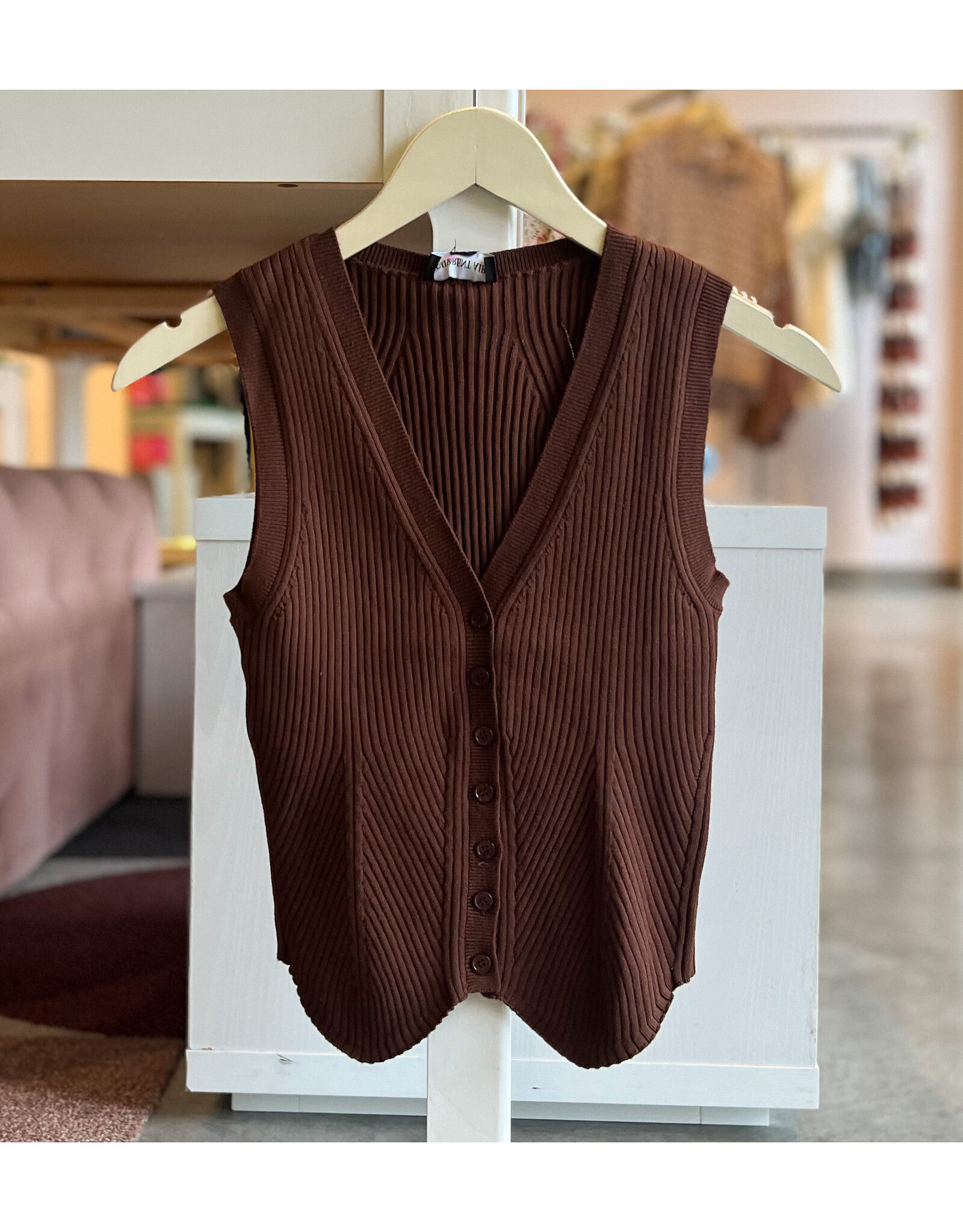 NETTO RIBBED SWEATER VEST