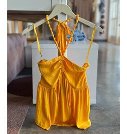 ANSTEY SILKY BEADED HALTER TOP