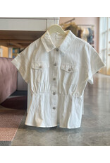 JANIAH DENIM PEPLUM TOP