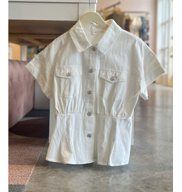 JANIAH DENIM PEPLUM TOP