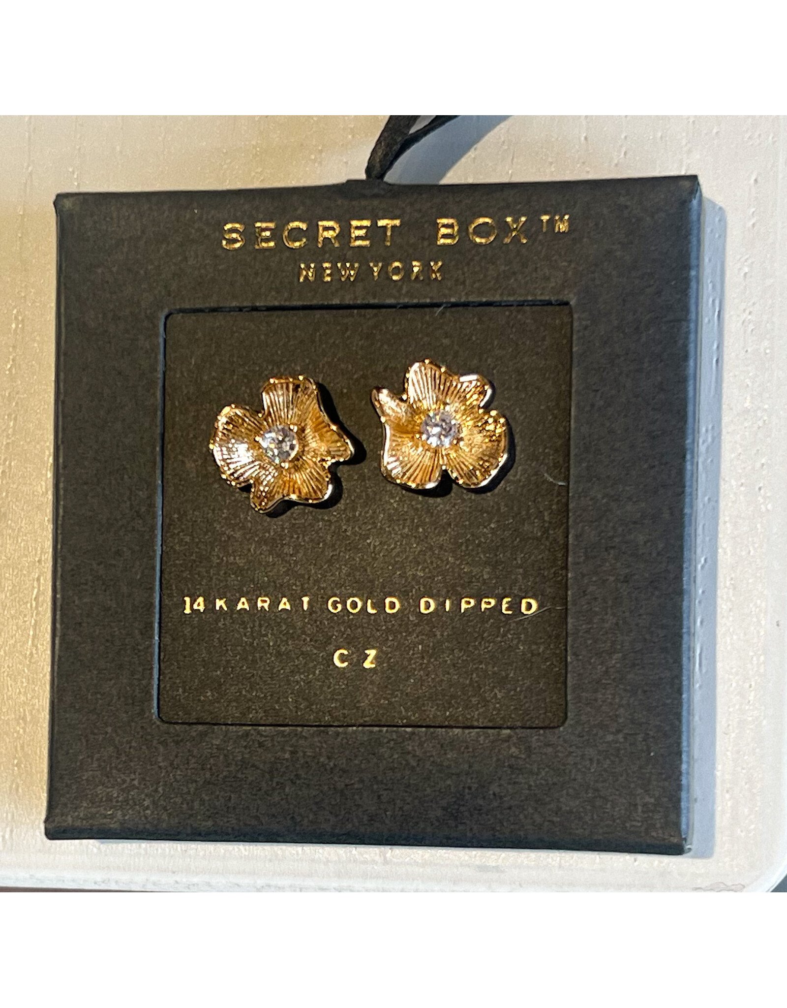 BOWERS CZ FLOWER EARRING