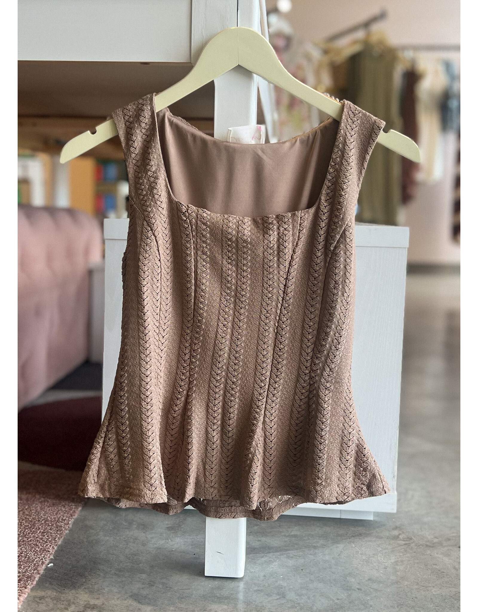 GIBBY PEPLUM HEM TOP