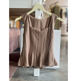 GIBBY PEPLUM HEM TOP