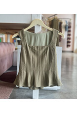 GIBBY PEPLUM HEM TOP