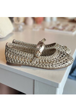 SUSAN WOVEN MARY JANE FLAT