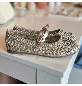 SUSAN WOVEN MARY JANE FLAT