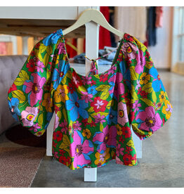 YANTSE GATHERED SLEEVE TOP