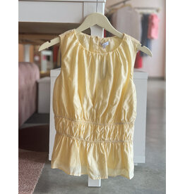 AVRIL RUCHED SLEEVELESS BLOUSE