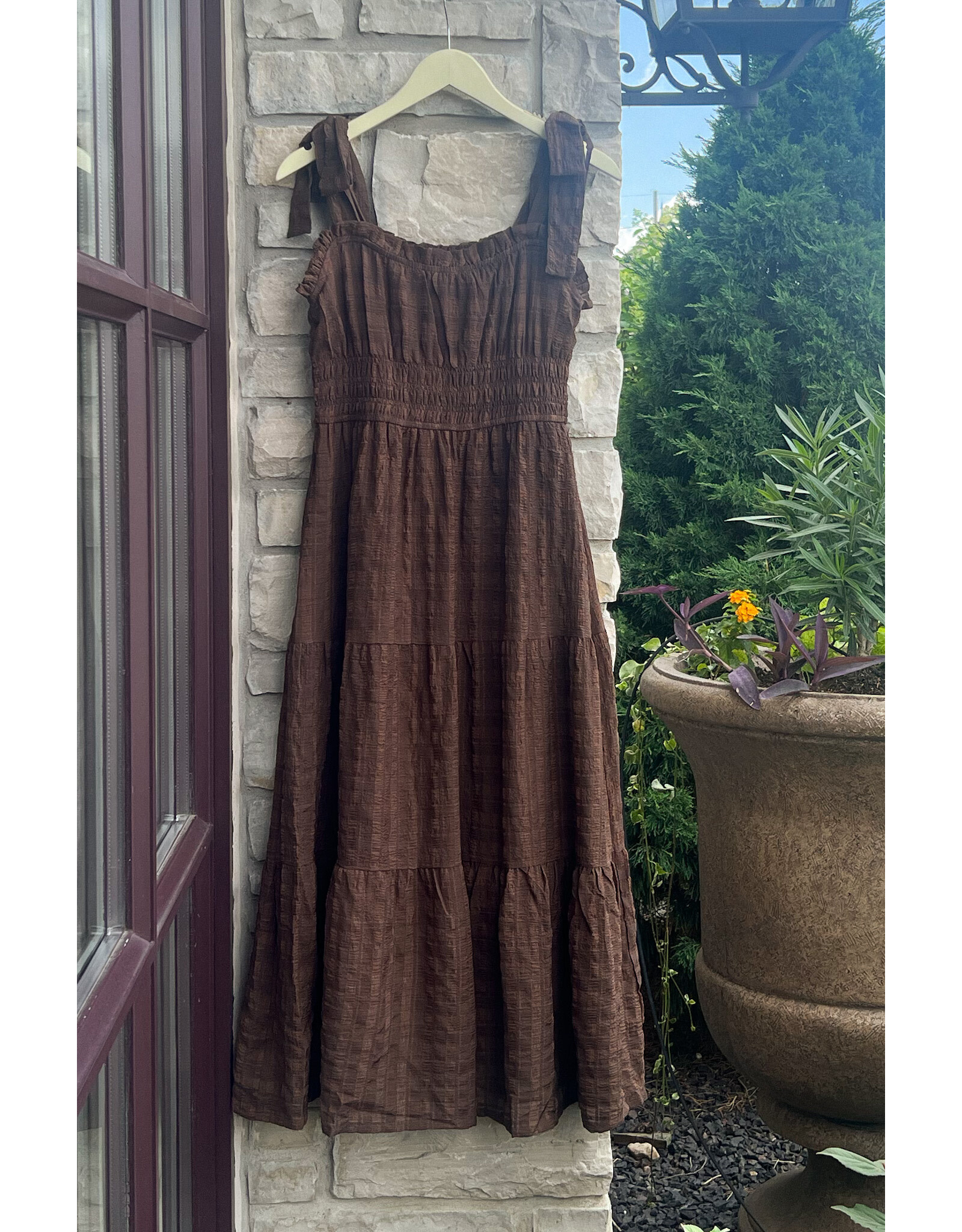 LANDRI MIDI TIERED DRESS